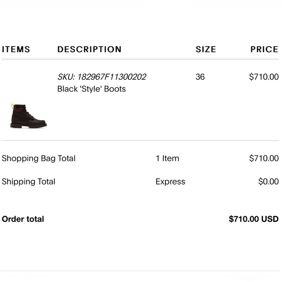 NEW w/ BOX ~ Heron Preston FW18 Boots (size: 36 EUR) main image 11